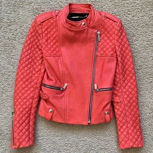 Barbara bui leather jacket size 36 fits like size XS